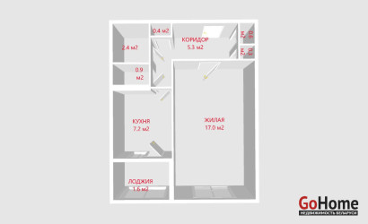 Купить 1-комнатную квартиру, Минск, Якубовского ул., 40 (Фрунзенский район). Фото 5