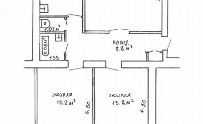 Купить 3-комнатную квартиру, Речица, Советская ул., д.149. Фото 2