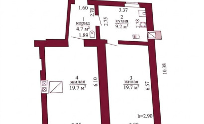 Купить 2-комнатную квартиру, Гродно, Гоголя, 83/1. Фото 9