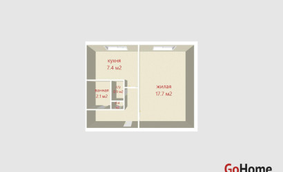 Купить 1-комнатную квартиру, Минск, Гуртьева ул., 18 (Первомайский район). Фото 2