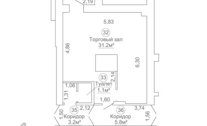 Аренда торгового помещения, Минск, Руссиянова ул., 4,  38.34 кв.м.. Фото 7