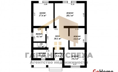 Купить коттедж, Брест, ул. Сергея Смирнова писателя, 11.54 соток. Фото 19