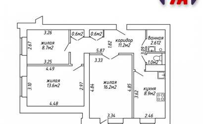 Купить 3-комнатную квартиру, Минск, Голодеда ул., 5/2(Заводской район). Фото 21