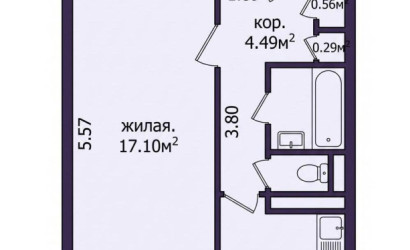 Купить 1-комнатную квартиру, Минск, Рокоссовского просп., 114(Ленинский район). Фото 25