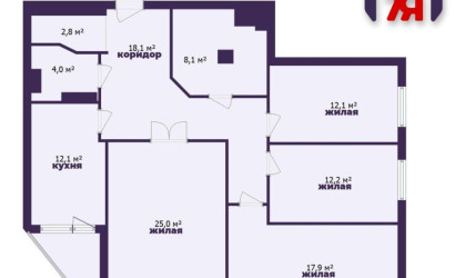 Купить 4-комнатную квартиру, Минск, Каховская ул., 26(Центральный район). Фото 32
