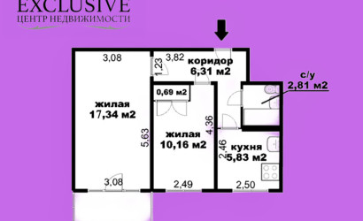 Купить 2-комнатную квартиру, Минск, Партизанский просп., 49(Партизанский район). Фото 15