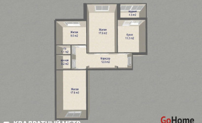 Купить 3-комнатную квартиру, Минск, Каменногорская ул., 22 (Фрунзенский район). Фото 28