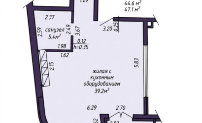 Купить 2-комнатную квартиру, Минск, Мира просп., 1 (Октябрьский район). Фото 24