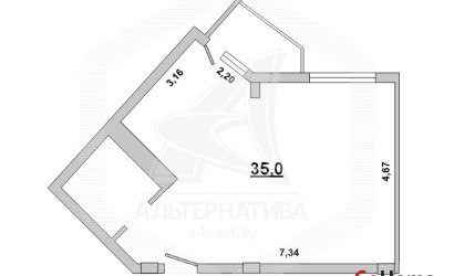 Купить 1-комнатную квартиру, Брест, Центр, ул. Гоголя. Фото 7