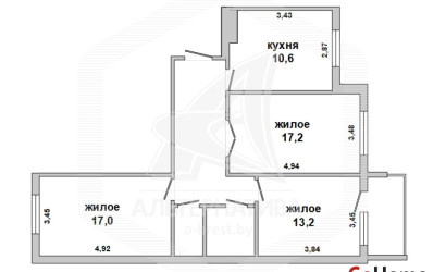 Купить 3-комнатную квартиру, Брест, Вулька, ул. Бориса Маслова. Фото 1