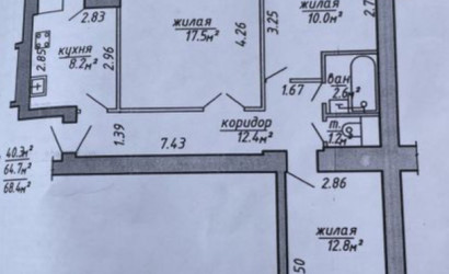 Купить 3-комнатную квартиру, Витебск, Терешковой, 26/1. Фото 15