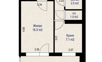Купить 1-комнатную квартиру, Минск, ул. Лынькова, д. 21 (Фрунзенский район). Фото 20