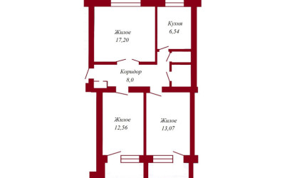 Купить 3-комнатную квартиру, Пинск, Первомайская, 131. Фото 8