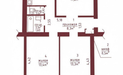 Купить 3-комнатную квартиру, Борисов, Нормандия-Неман, 5. Фото 21