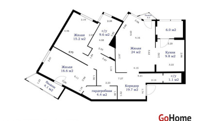 Купить 3-комнатную квартиру, Минск, ул. Гамарника, д. 16а (Советский район). Фото 19