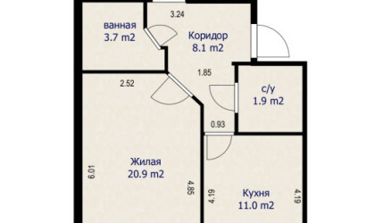 Купить 2-комнатную квартиру, Минск, ул. Чичурина, д. 14 (Фрунзенский район). Фото 20