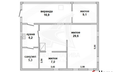 Купить дом, Хомутины, Новицковичский с/с, 21.74 соток. Фото 1