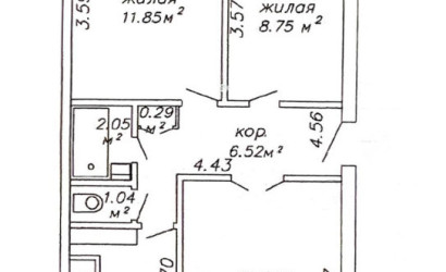 Купить 2-комнатную квартиру, Минск, Притыцкого, 52 (Фрунзенский район). Фото 1