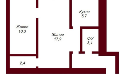 Купить 2-комнатную квартиру, Брест, бульвар Космонавтов, д. . Фото 8