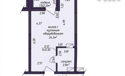 Купить 1-комнатную квартиру, Минск, Николы Теслы ул., 8 (Октябрьский район). Фото 19
