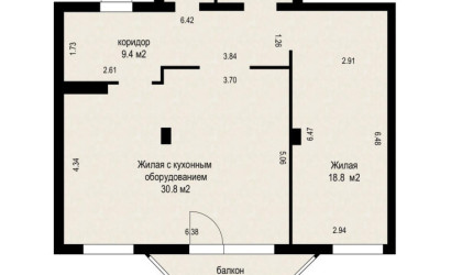 Купить 2-комнатную квартиру, Минск, Карвата ул., 31/А (Партизанский район). Фото 1