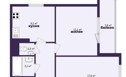Купить 2-комнатную квартиру, Минск, Героев 120 Дивизии ул., 6 (Первомайский район). Фото 23