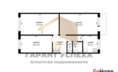 Купить 3-комнатную квартиру, Брест, ул. Московская, д. . Фото 17