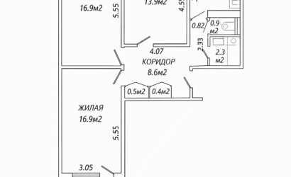 Купить 3-комнатную квартиру, Минск, Рокоссовского, 153 (Ленинский район). Фото 8