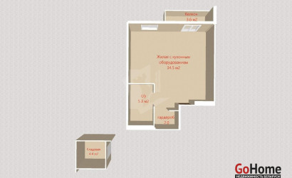 Купить 2-комнатную квартиру, Минск, Виталия Цвирко ул., 84 (Советский район). Фото 11