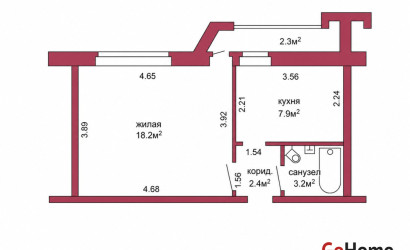 Купить 1-комнатную квартиру, Гродно, 2-й Белуша, 10. Фото 6