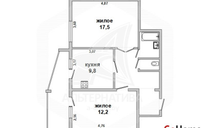 Купить 2-комнатную квартиру, Брест, Восток, ул. Стафеева. Фото 13