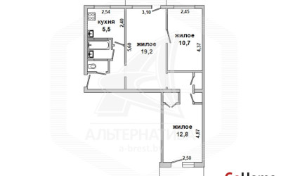 Купить 3-комнатную квартиру, Брест, Центр, наб. Франциска Скорины. Фото 8