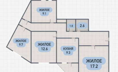 Купить 4-комнатную квартиру, Брест, Луцкая ул.. Фото 2