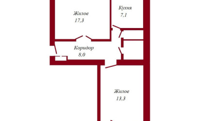 Купить 2-комнатную квартиру, Пинск, Железнодорожная, 58. Фото 16