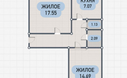 Купить 2-комнатную квартиру, Брест, Космонавтов б-р. Фото 2