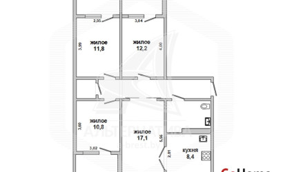 Купить 4-комнатную квартиру, Брест, Восток, ул. Гродненская. Фото 16