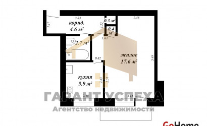 Купить 1-комнатную квартиру, Брест, ул. Набережная. Фото 10