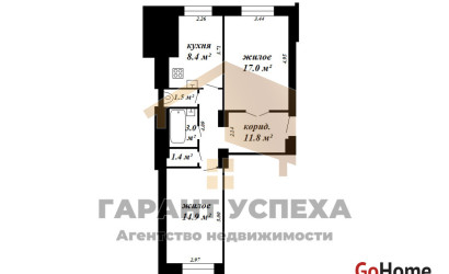 Купить 2-комнатную квартиру, Брест, ул. Карла Маркса, д. . Фото 1