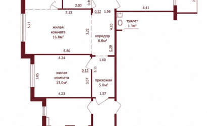 Купить 3-комнатную квартиру, Гродно, Космонавтов, 38А. Фото 10