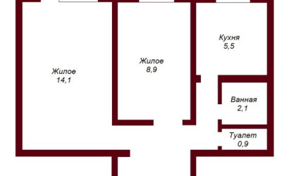 Купить 2-комнатную квартиру, Брест, ул. Московская, д. . Фото 10