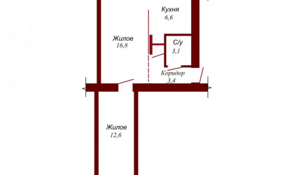 Купить 2-комнатную квартиру, Пинск, Кирова, 2. Фото 9