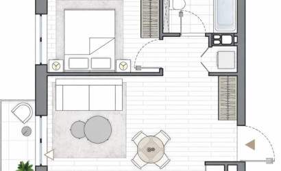 Купить 1-комнатную квартиру, Минск, Виталия Цвирко, 65 (Советский район). Фото 45