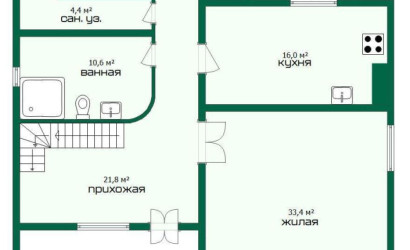 Купить коттедж, Березовка, Калинина пер., 10/А, 22 соток. Фото 25