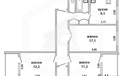 Купить 3-комнатную квартиру, Брест, Дубровка, ул. Дубровская. Фото 18