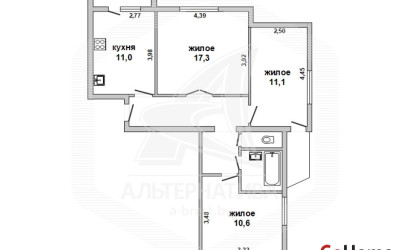 Купить 3-комнатную квартиру, Брест, Киевка, ул. Якуба Коласа. Фото 23