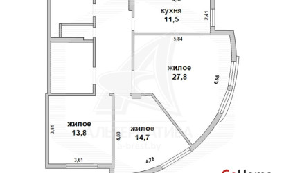 Купить 3-комнатную квартиру, Брест, Восток, ул. Стафеева. Фото 20
