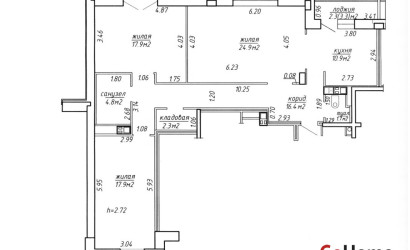 Купить 3-комнатную квартиру, Минск, просп. Победителей, д. 123 (Центральный район). Фото 19