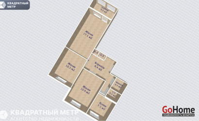 Купить 3-комнатную квартиру, Минск, ул. Алеся Бачило, д. 19 (Заводской район). Фото 18