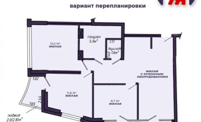Купить 3-комнатную квартиру, Минск, Брилевская ул., 37 (Октябрьский район). Фото 21