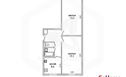 Купить 2-комнатную квартиру, Брест, Восток, ул. Московская. Фото 1